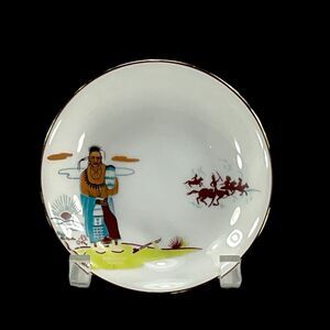 Acee Blue Eagle China Berry Bowl 5 1/2" Ruling His Sun Pawnee Indian Knox Japan